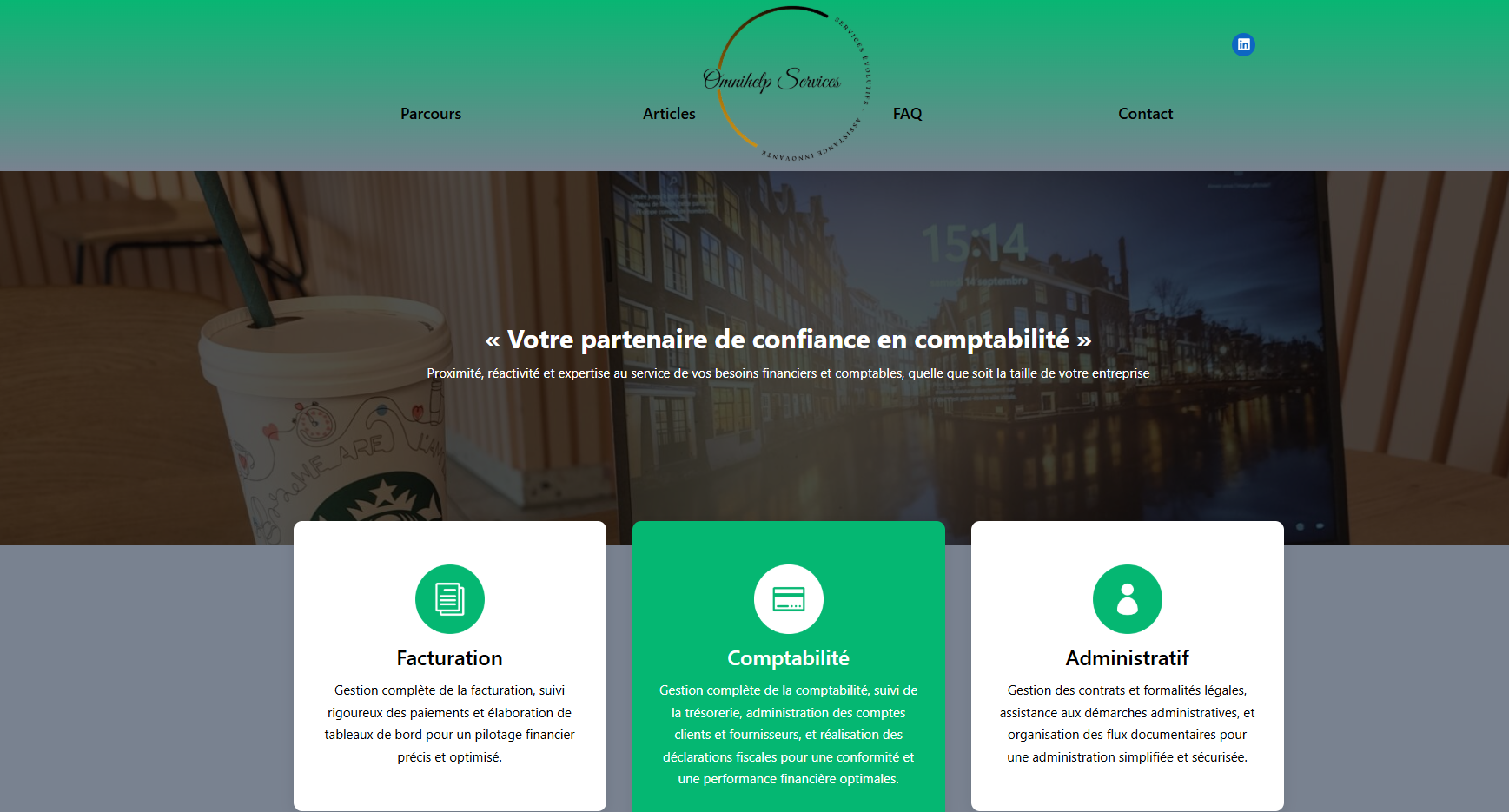 Image illustrant le site de Omnihelp-services